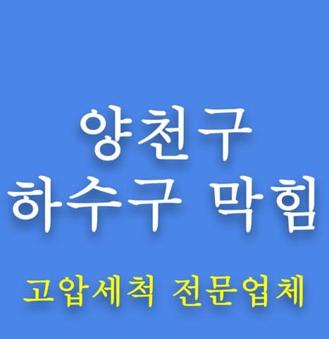 양천구 하수구 막힘 8034