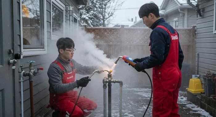 포천시 수도 배관 하수구 얼었을때 꽁꽁 언 수도 녹여드립니다