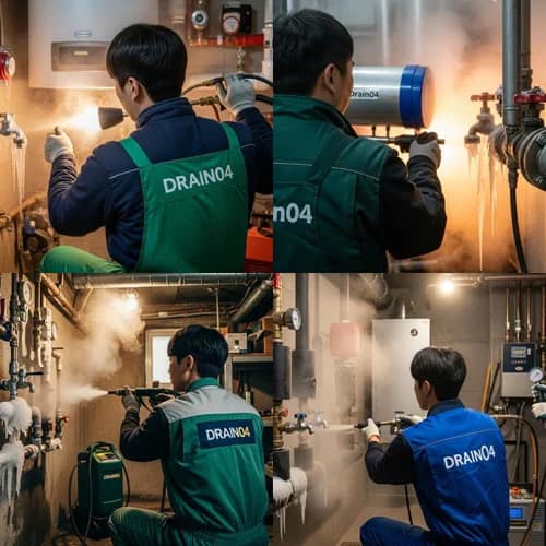 파주시 수도 배관 하수구 얼었을때 꽁꽁 언 수도관 완벽 해빙