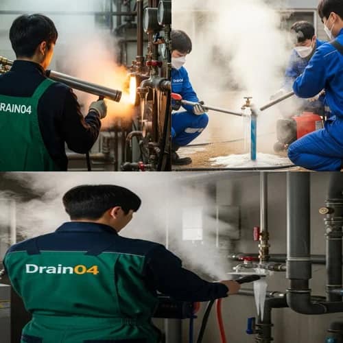 군포 수도 배관 하수구 얼었을때 꽁꽁 언 수도 녹여드립니다
