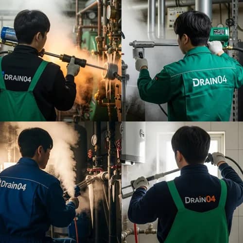안성시 수도 배관 하수구 얼었을때 꽁꽁 언 수도관 완벽 해빙