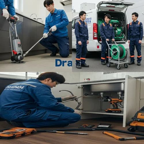 식당 기름때 완벽 제거 수원 하수구고압세척