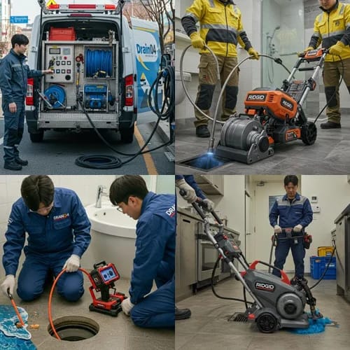 배관 기름때 00% 제거 인천 서구 고압세척