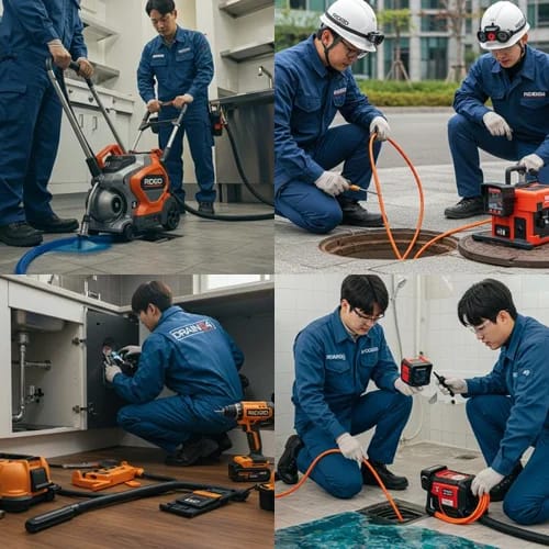 공장 배관 청소엔 역시! 안성시 하수구고압세척