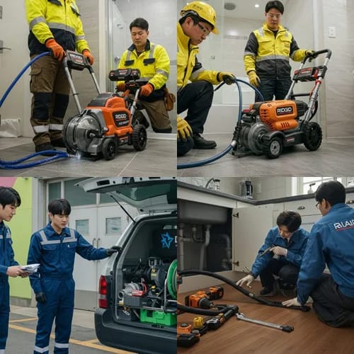 화성시 고압세척 동탄 상가 하수구 막힘