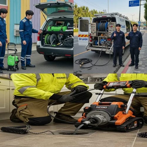 과천 고압세척 정부청사 인근 상가 하수구