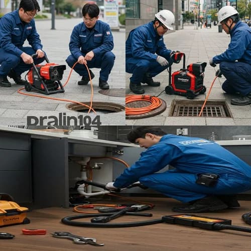 팔달구 고압세척 매산로 식당가 하수구