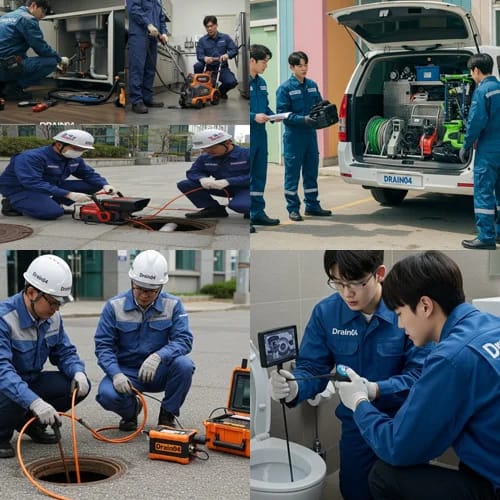 미추홀구 고압세척 주안역 상가 하수구 막힘