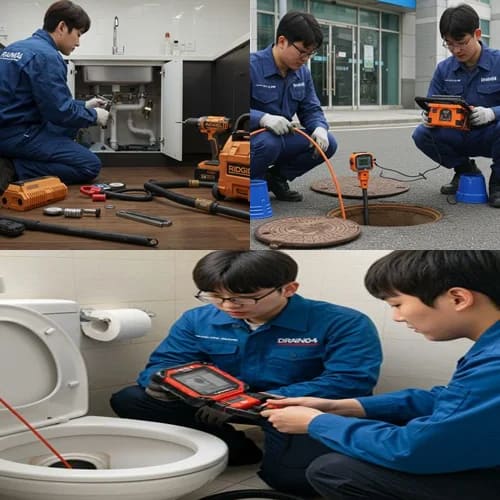 강남 하수구고압세척 기름 슬러지 제거 전문
