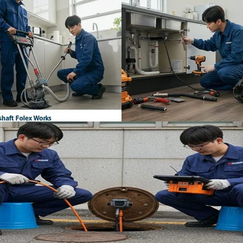 강서 고압세척 빌라 주차장 하수관 청소