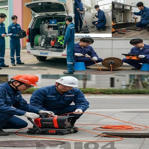 강서 고압세척 빌라 주차장 하수관 청소