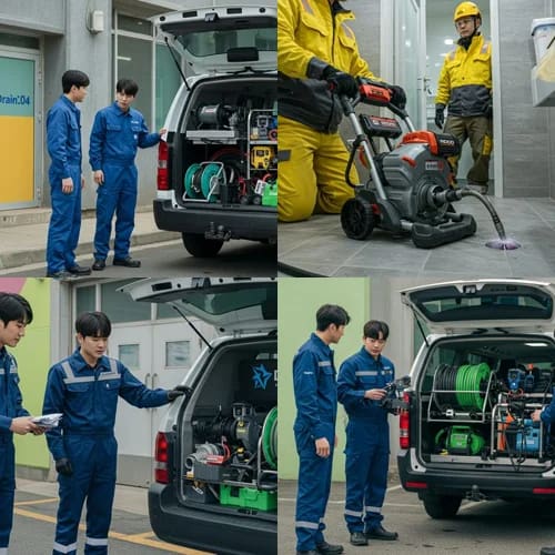 마포 고압세척 상가 식당 주방 배수구