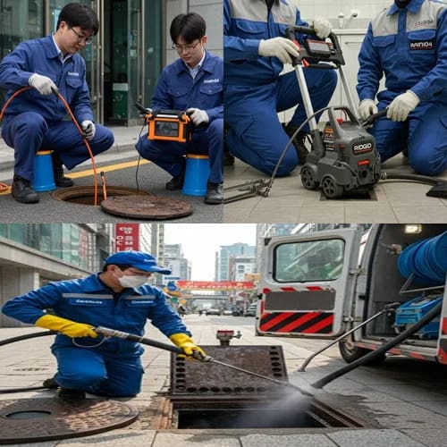 시흥시 하수구고압세척 시화공단 배관 청소