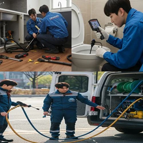 고양시 하수구고압세척 일산 상가 하수구