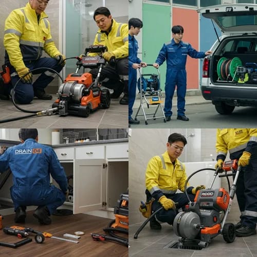 의왕시 고압세척 내손동 재개발 구역 하수구