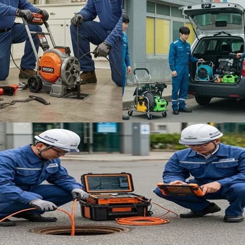 의왕시 고압세척 내손동 재개발 구역 하수구