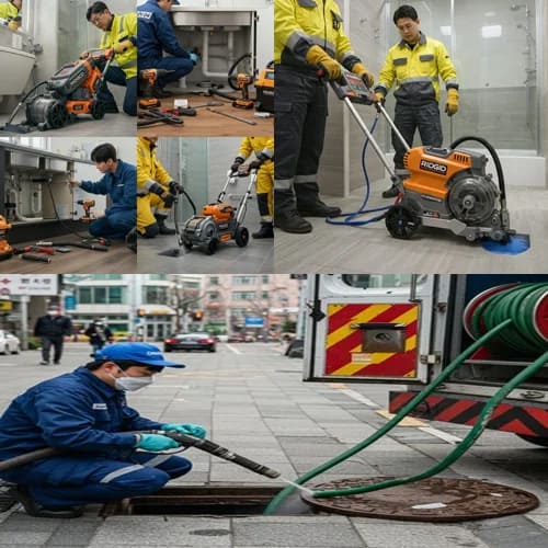 성북구 하수구고압세척 성북동 주택 하수구