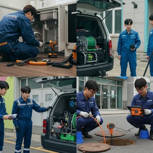 성북구 하수구고압세척 성북동 주택 하수구