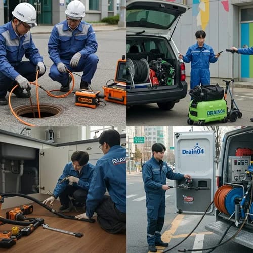 송파구 하수구고압세척 가락시장 하수구 막힘