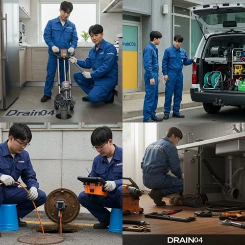 송파 하수구고압세척 방이동 먹자골목 하수구