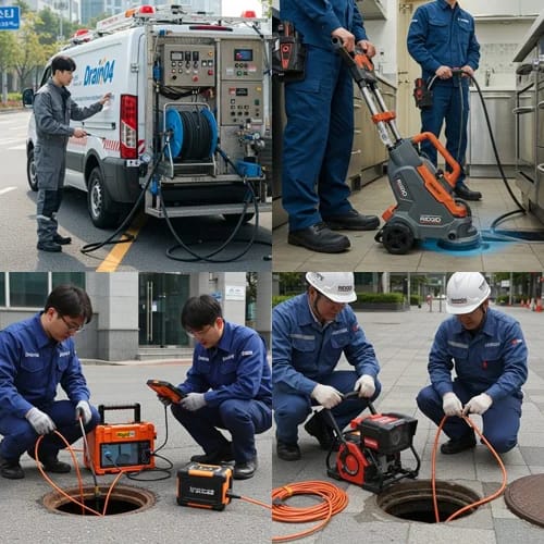 안양시 고압세척 평촌 학원가 상가 배관