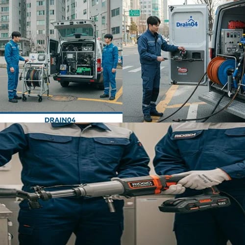 군포 하수구고압세척 군포역 공단 배관