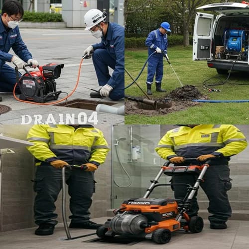 부천시 하수구고압세척 상동 호수공원 인근