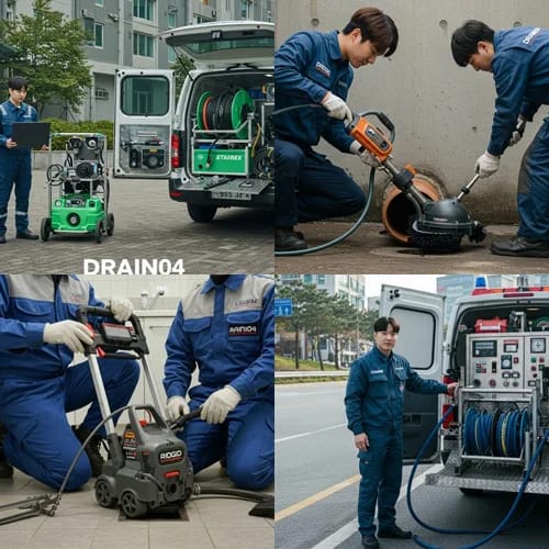광명시 하수구고압세척 광명동굴 인근 식당