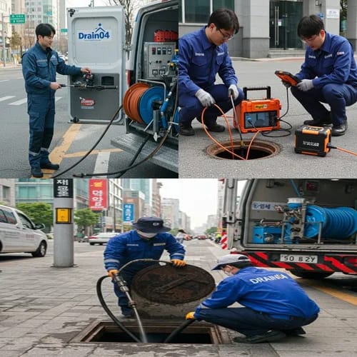 광주시 하수구고압세척 경기 광주 물류센터