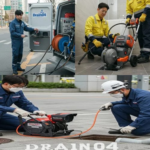 연수구 하수구고압세척 송도신도시 아파트 횡주관