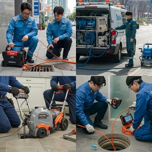 장안구 하수구고압세척 북수원 시장 하수구