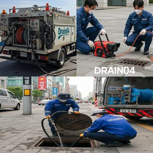 인천 중구 고압세척 인천공항 물류단지 배관