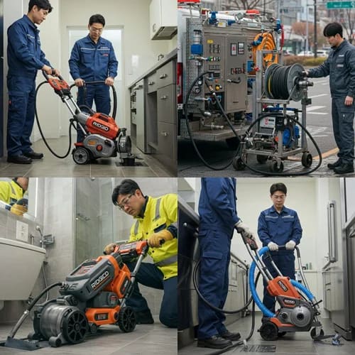 파주 고압세척 운정신도시 상가 하수구