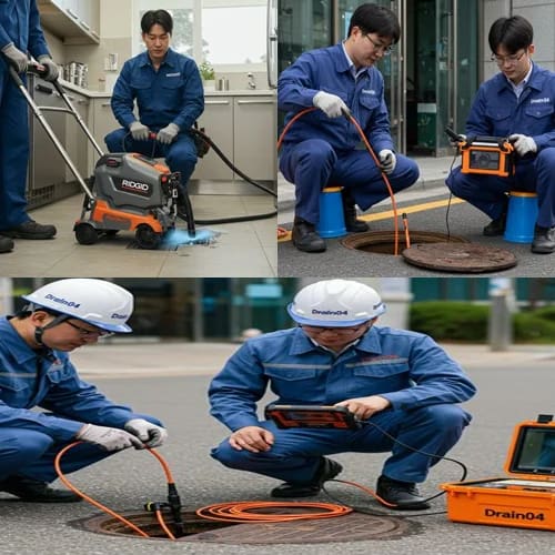 권선구 고압세척 권선동 시장 하수구