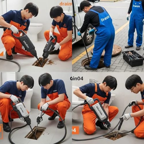 수지 하수구고압세척 신분당선 역세권 상가