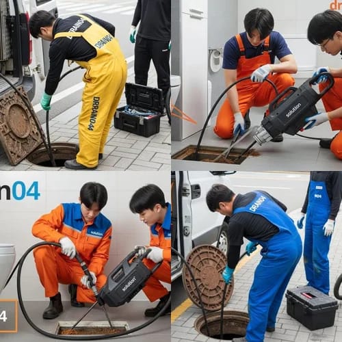 수지 하수구고압세척 신분당선 역세권 상가