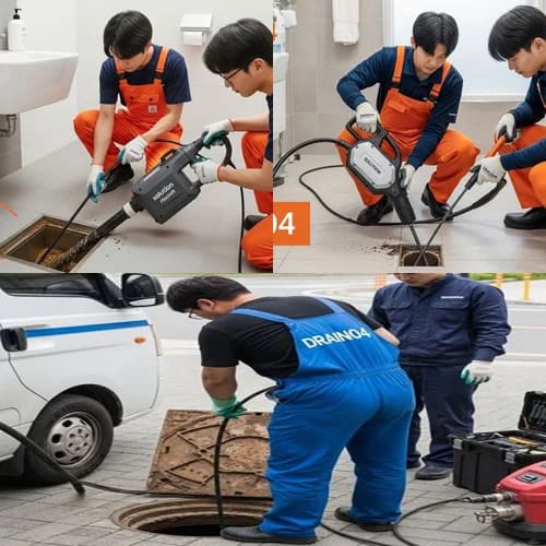 수지 하수구고압세척 신분당선 역세권 상가