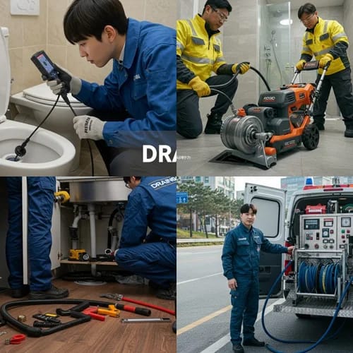 파주 하수구고압세척 문산읍 시장 하수구