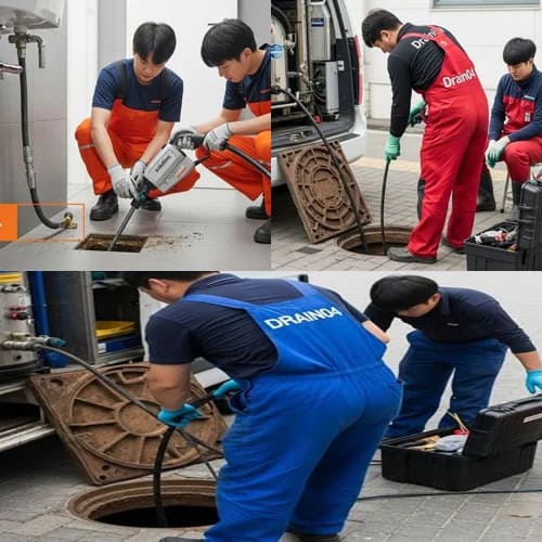 동대문 고압세척 경동시장 하수구 막힘
