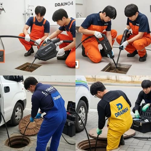 동대문 고압세척 경동시장 하수구 막힘