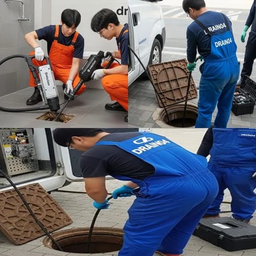 동대문 고압세척 경동시장 하수구 막힘