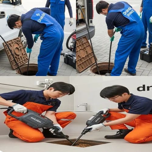 시흥 고압세척 월곶포구 횟집 하수구