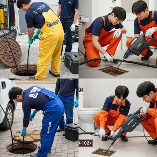 시흥 고압세척 월곶포구 횟집 하수구
