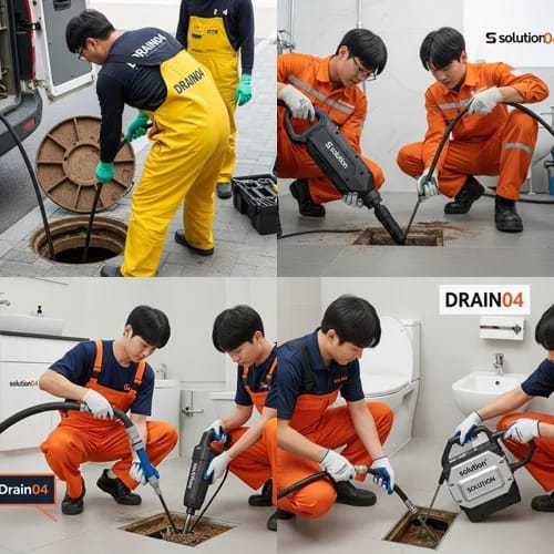 송파 고압세척 문정동 법조타운 배관
