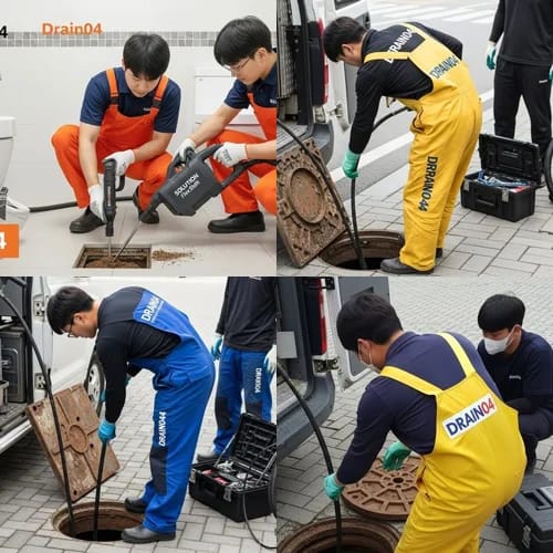 송파 고압세척 문정동 법조타운 배관