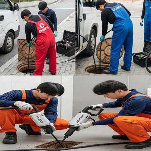 동대문구 고압세척 청량리 시장 하수구