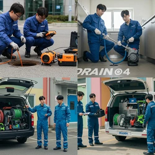 중구 고압세척 명동 거리 상가 하수구