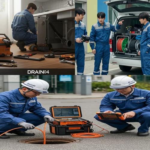포천시 고압세척 송우리 먹자골목 하수구