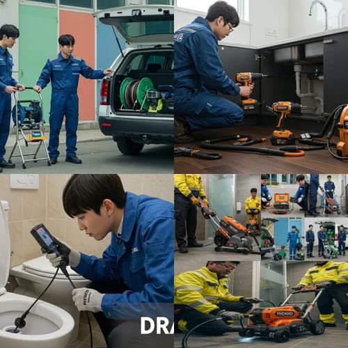 양주시 고압세척 고읍지구 상가 배관