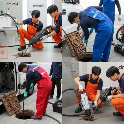 광명시 고압세척 철산동 상업지구 하수구
